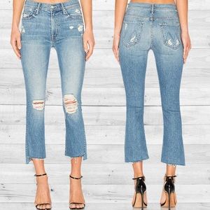 MOTHER Insider Crop Step Fray Hijacking The runway